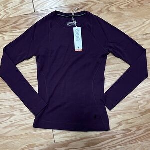 Women's Purple Long Sleeve Base Layer Top